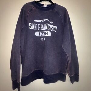 "Property Of San Francisco 1776 CA" Gear For Sports Sweatshirt, Large Blue NWT